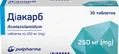 Діакарб таблетки по 250 мг №30 (10х3)