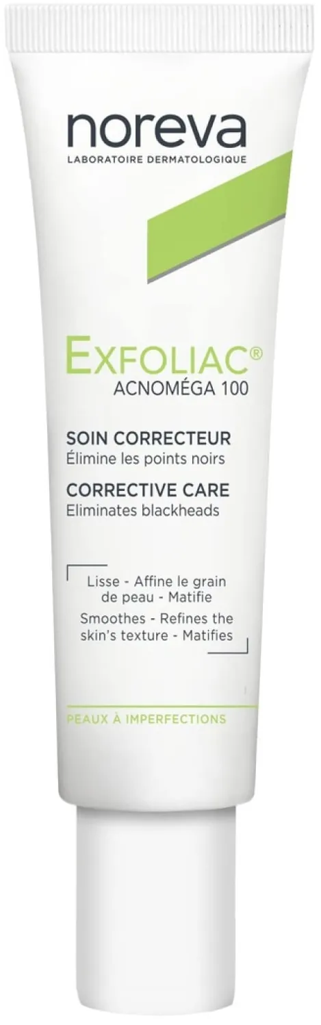 Крем для обличчя Noreva Exfoliac Acnomega 100 матуючий, 30 мл