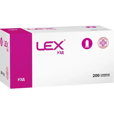 Презервативи для ультразвукового дослідження Lex УЗД латексні, нестерильні, 200 шт