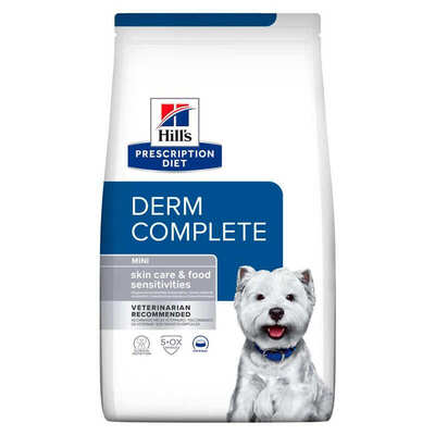 Корм лікувальний Hill's Prescription Diet Derm Complete при харчовій алергії та атопічному дерматиті для собак дрібних порід, 1 кг