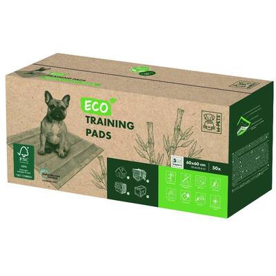 Пелюшки M-Pets Eco Training Pads екологічні привчаючі для собак, розмір 60х60 см, 50 штук