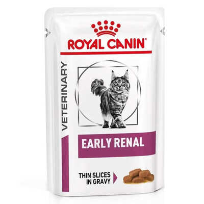 Корм влажный Royal Canin Early Renal диета для кошек при заболеваниях почек (кусочки в соусе), 85 г