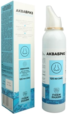 Аквабриз Fidem Pharm морская вода аэрозоль для носа по 125 мл во флак.