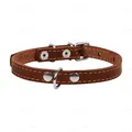 Нашийник Collar 00036 одинарний, ширина 14 мм, довжина 27-35 см, коричневий