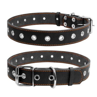 Ошейник Collar 02951 безразмерный, ширина 35 мм, длина 69 см, чёрный