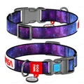 Нашийник Collar WAUDOG Nylon з QR-паспортом, малюнок NASA, пластиковий фастекс, ширина 15 мм, довжина 23-35 см