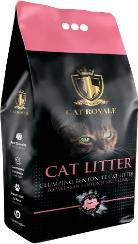 Наполнитель для кошачьего туалета Cat Royale бентонитовый Детская Пудра, 5 кг