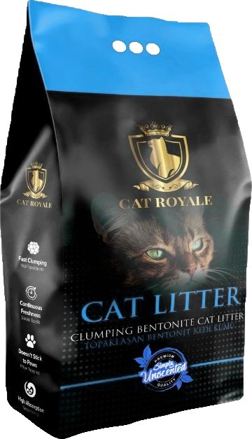 Наполнитель для кошачьего туалета Cat Royale бентонитовый Натуральный, 5 кг
