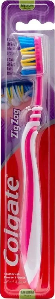 Зубна щітка Colgate Zig Zag Зиг Заг, середньої жорсткості, 1 шт