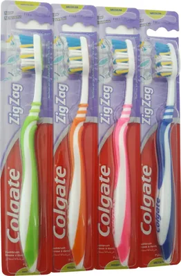 Зубна щітка Colgate Zig Zag Зиг Заг, середньої жорсткості, 1 шт