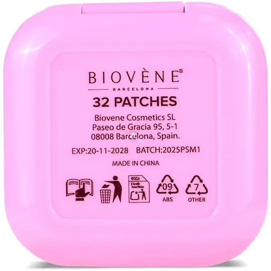 Патчі проти висипань Biovene у футлярі рожеві, 32 штуки