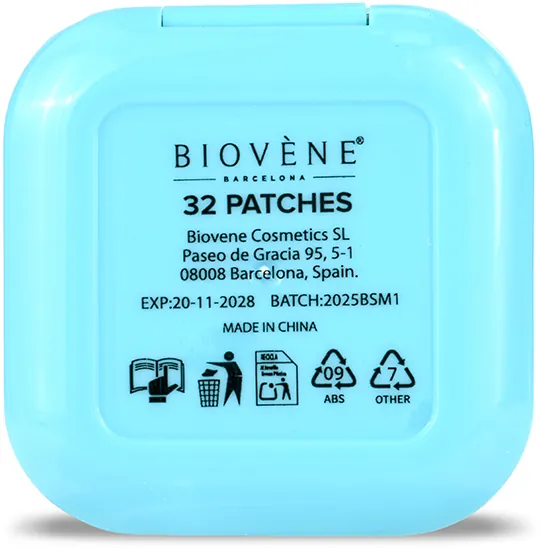 Патчі проти висипань Biovene у футлярі блакитні, 32 штуки
