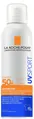 Спрей-міст cонцезахисний La Roche-Posay Anthelios SPF50+ UVSport невидимий освіжаючий для шкіри обличчя та тіла, 200 мл