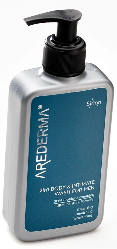 Гель для душу та інтимної гігієни Arederma 2в1 з пробіотиками для чоловіків, 250 мл