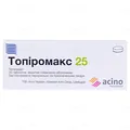 Топіромакс 25 таблетки, в/плів. обол. по 25 мг №30 (10х3)