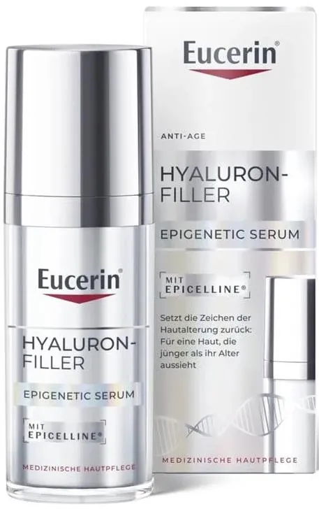 Сироватка для обличчя Eucerin Hyaluron-Filler епігенетична антивікова для всіх типів шкіри (99122), 30 мл
