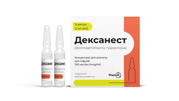 Дексанест концентрат для р-ну д/інф. 100 мкг/мл по 2 мл №5 в амп.