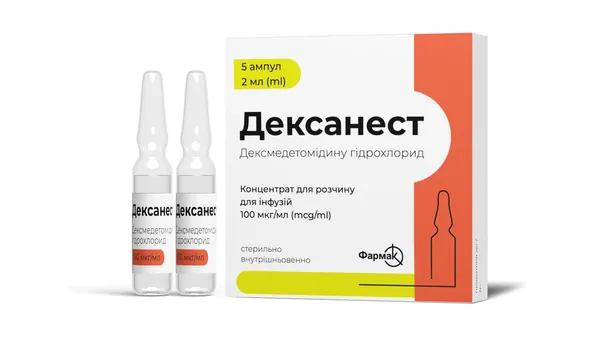 Дексанест концентрат для р-ну д/інф. 100 мкг/мл по 2 мл №5 в амп.