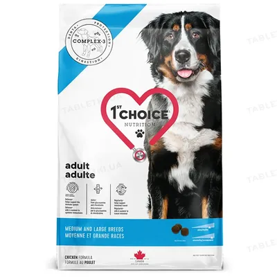 Корм сухий 1st Choice Adult Medium & Large Breeds Сhicken для собак середніх та великих порід, 14 кг