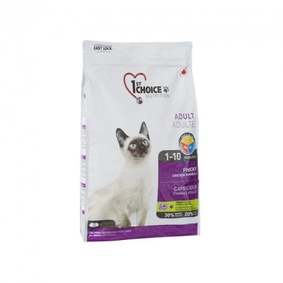 Корм сухой для кошек 1st Choice Finicky цыпленок, 5,44 кг