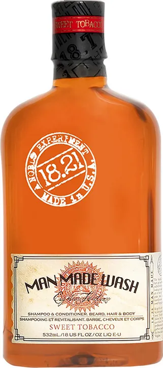 Набір подарунковий 18.21 Man Made Volume 10 Sweet Tobacco (шампунь-гель душ 532 мл + глина для волосся 56.7 мл)