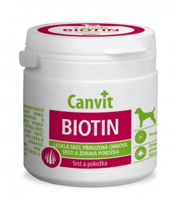 Витаминно-минеральный комплекс Canvit Biotin для собак, 100 г