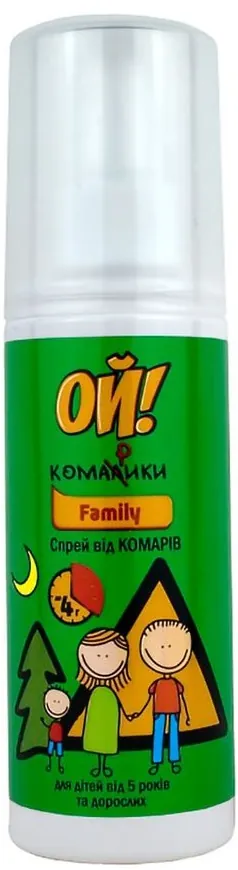 Лосьйон від комарів Ой! Комарики Family, 100 мл