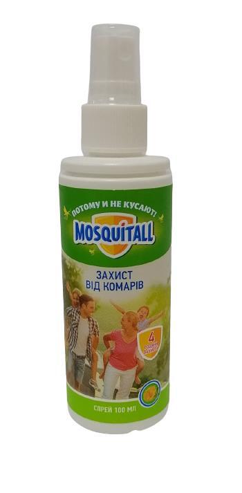 Спрей от комаров Mosquitall Защита для взрослых, 100 мл