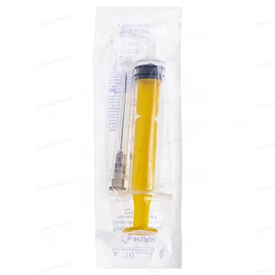 Шприц 5 мл IGAR трикомпонентний з голкою 22G х 1 1/2 "(0,7 х 38 мм), 1 штука