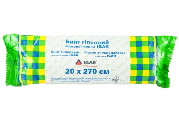 Бинт гіпсовий IGAR 20 х 270 см