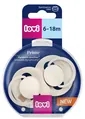 Пустушка силіконова динамічна Lovi Prime 34/402 Coconut/Ivory, 6-18 міс, 2 шт