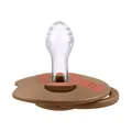 Пустушка силіконова динамічна Lovi Prime 34/410 Granola/Orange, 6-18 міс, 2 шт