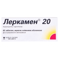 Леркамен 20 таблетки, в/плів. обол. по 20 мг №60 (10х6)