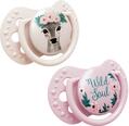 Пустышка силиконовая Lovi Wild Soul динамическая, 22/883 girl, 3-6 месяцев, 2 шт