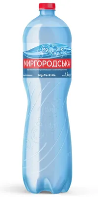 Вода мінеральна Миргородська сильногазована, 1,5 л