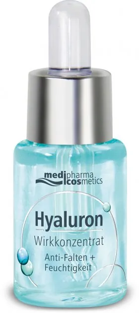 Сироватка для обличчя Medipharma Cosmetics Hyaluron активний гіалурон-концентрат для інтенсивного зволоження шкіри, 13 мл