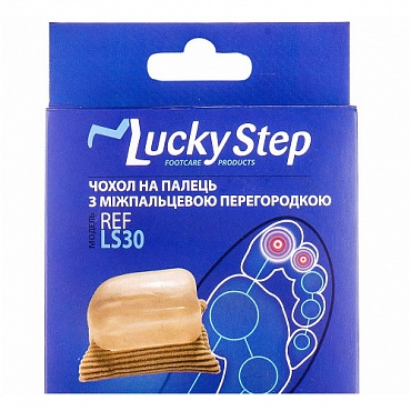 Чехол на палец Lucky Step LS30 с межпальцевой перегородкой, 1 пара