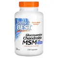 Глюкозамін хондроїтин МСМ Doctor's Best Glucosamine Chondroitin MSM with OptiMSM, 240 вегетаріанських капсул