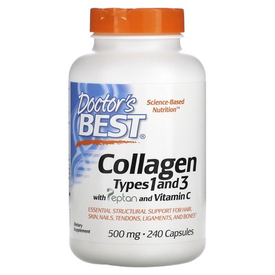 Колаген 1 і 3 типу Doctor's Best Collagen Types 1 & 3,  240 капсул