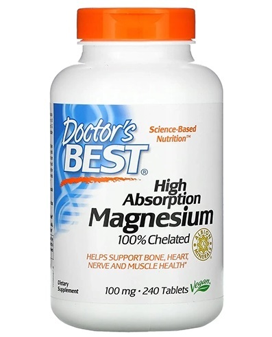 Магний Высокой Абсорбции Doctor's Best High Absorption Magnesium, 240 таблеток