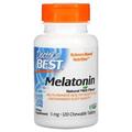 Мелатонін 5 мг Doctor's Best Melatonin м'ятний смак, 120 жувальних таблеток