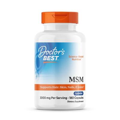 Метилсульфонілметан Doctor's Best MSM with OptiMSM, 180 капсул