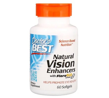 Натуральна Формула для Поліпшення Зору Doctor's Best Natural Vision Enhancers, 60 желатинових капсул
