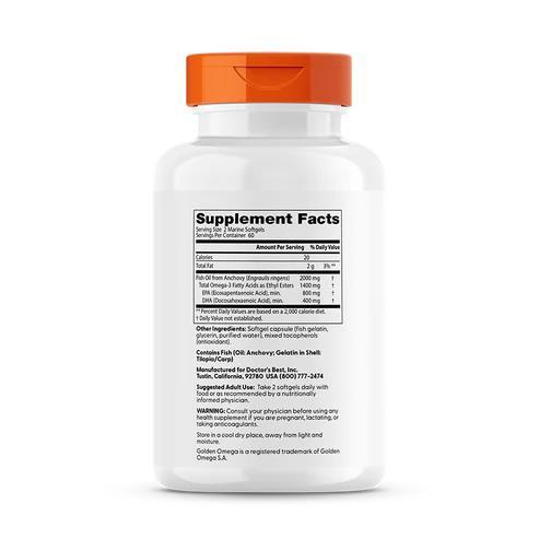 Риб'ячий жир Омега-3 Doctor's Best Omega 3 Fish Oil, 120 капсул