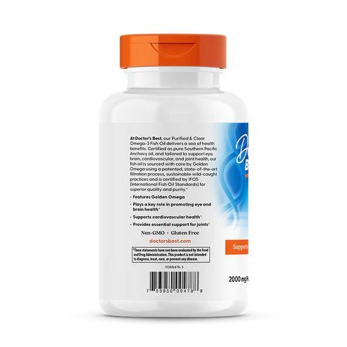 Риб'ячий жир Омега-3 Doctor's Best Omega 3 Fish Oil, 120 капсул