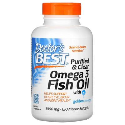 Риб'ячий жир Омега-3 Doctor's Best Omega 3 Fish Oil, 120 капсул