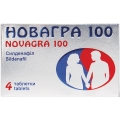 Новагра 100 таблетки, п/плен. обол. по 100 мг №4