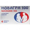 Новагра 100 таблетки, в/плів. обол. по 100 мг №4