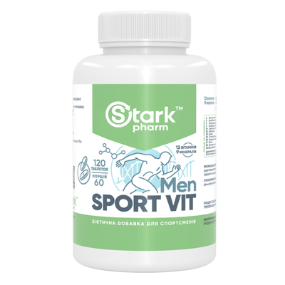Комплекс вітамінів та мінералів Stark Pharm Sport Vit Men, 120 таблеток