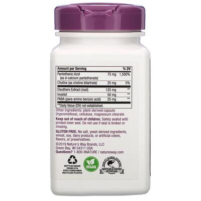 Формула від стресу + елеутерокок Nature's Way B-Stress Formula, 100 капсул